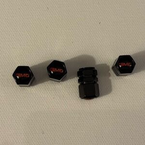 GMC Valve Stem Caps in Black Set of 4 NWT